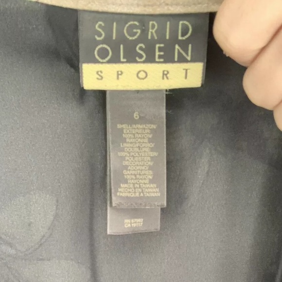 Sigrid Olsen Sport Floral Polkadot Trim Skirt - Picture 7 of 7